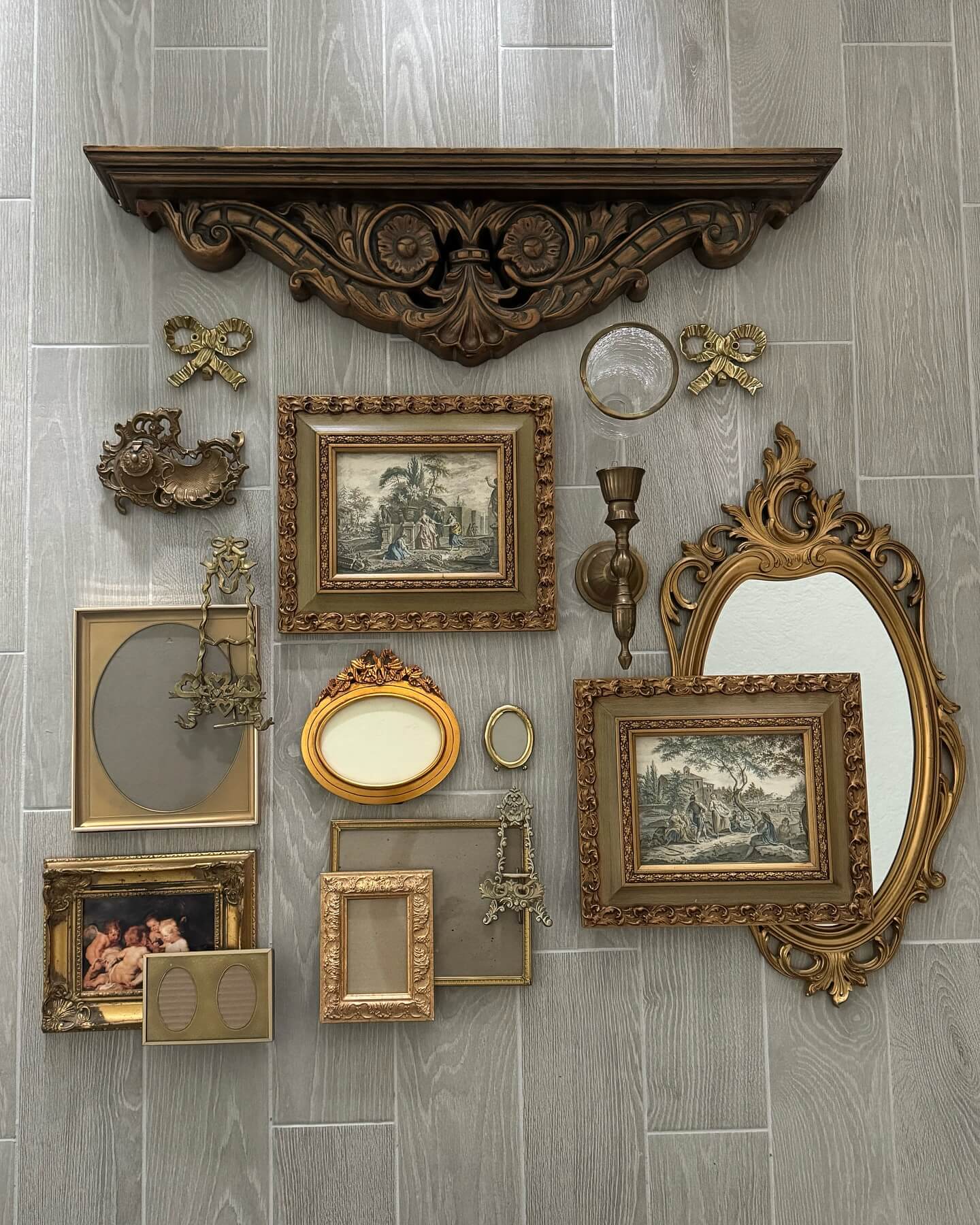 Ornate Frames and Mirrors for a Rich Wall Display