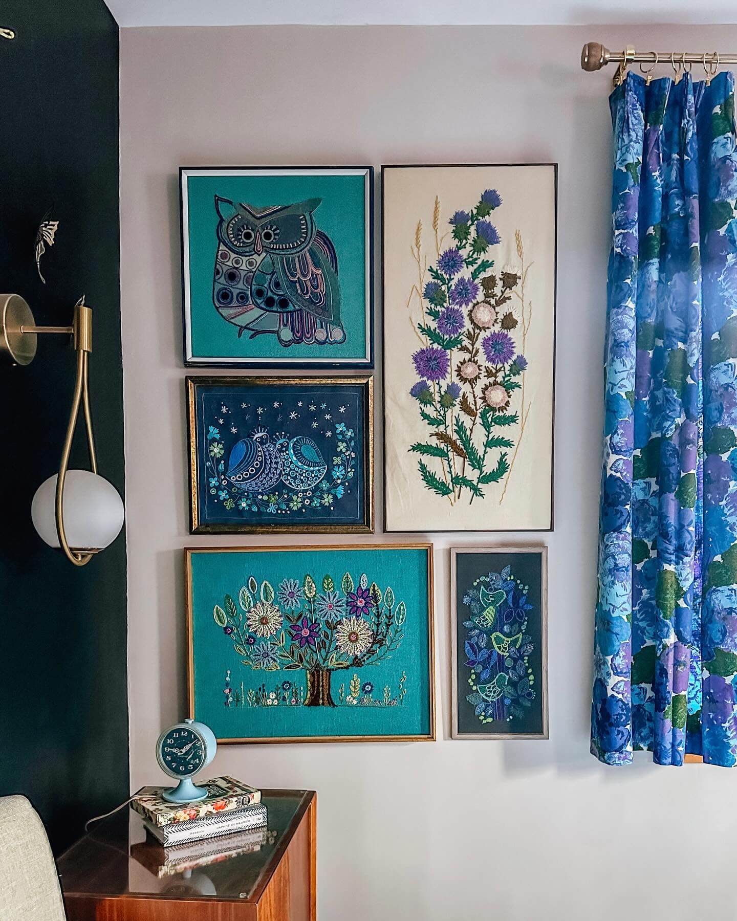 Textile Art with Whimsical Nature Motifs